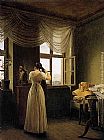 Famous Mirror Paintings - At the Mirror